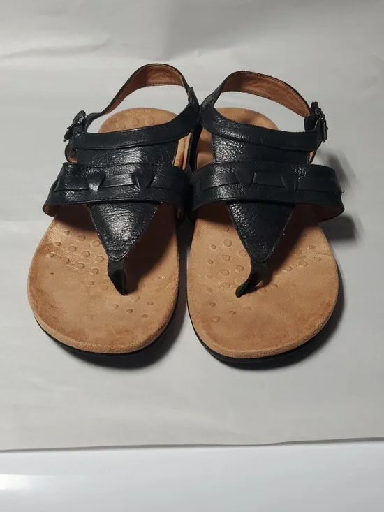 Vionic Lupe Womens Orthotic Sandals Size 9.5 Wide Black Comfort Slingback FlipFl - Picture 3 of 13